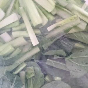 冷凍野菜(小松菜) 保存方法
